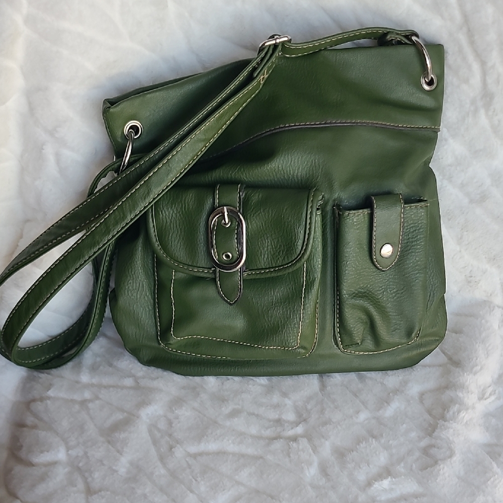 Green Leather Shoulder Bag
